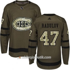 Män Ishockey Montreal Canadiens Tröja Alexander Radulov 47 Adidas 2017-2018 Camo Grön Authentic